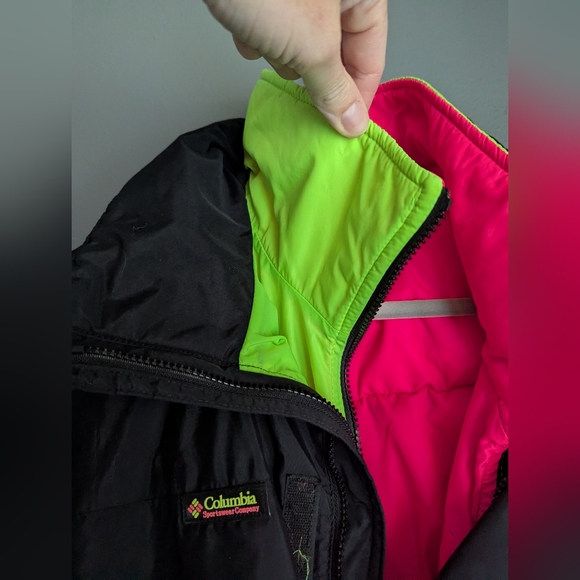Columbia 3 In 1 Vintage Neon Whirlibird Winter Jacket Men's XL Tall. - Picture 14 of 16